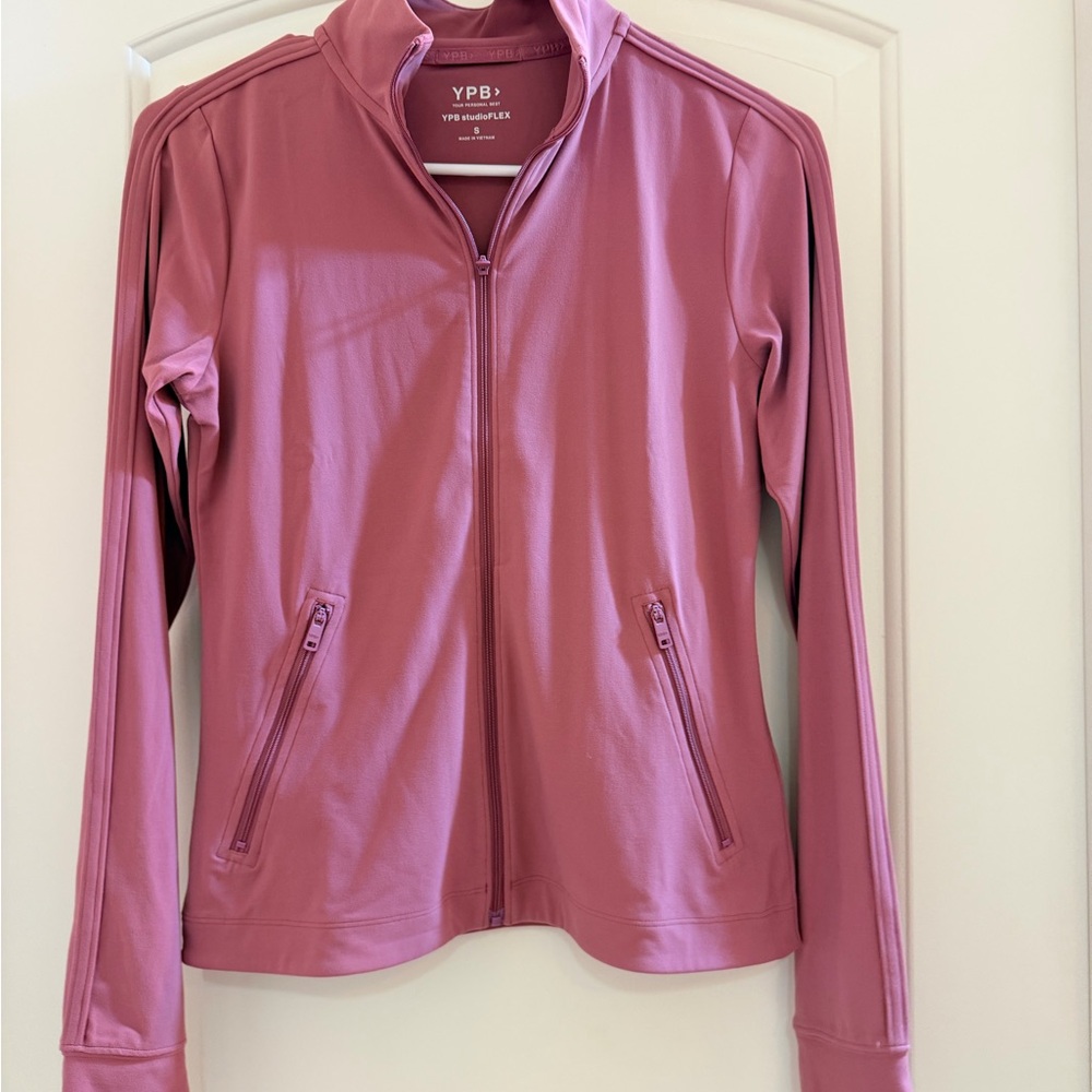 YPB StudioFlex Pink Zip-Up Jacket